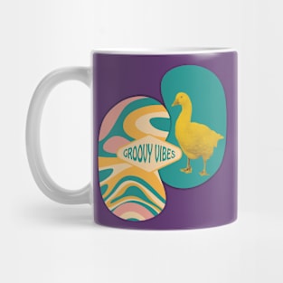 Groovy vibes duck Mug